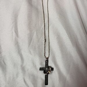 Mens Lords prayer necklace